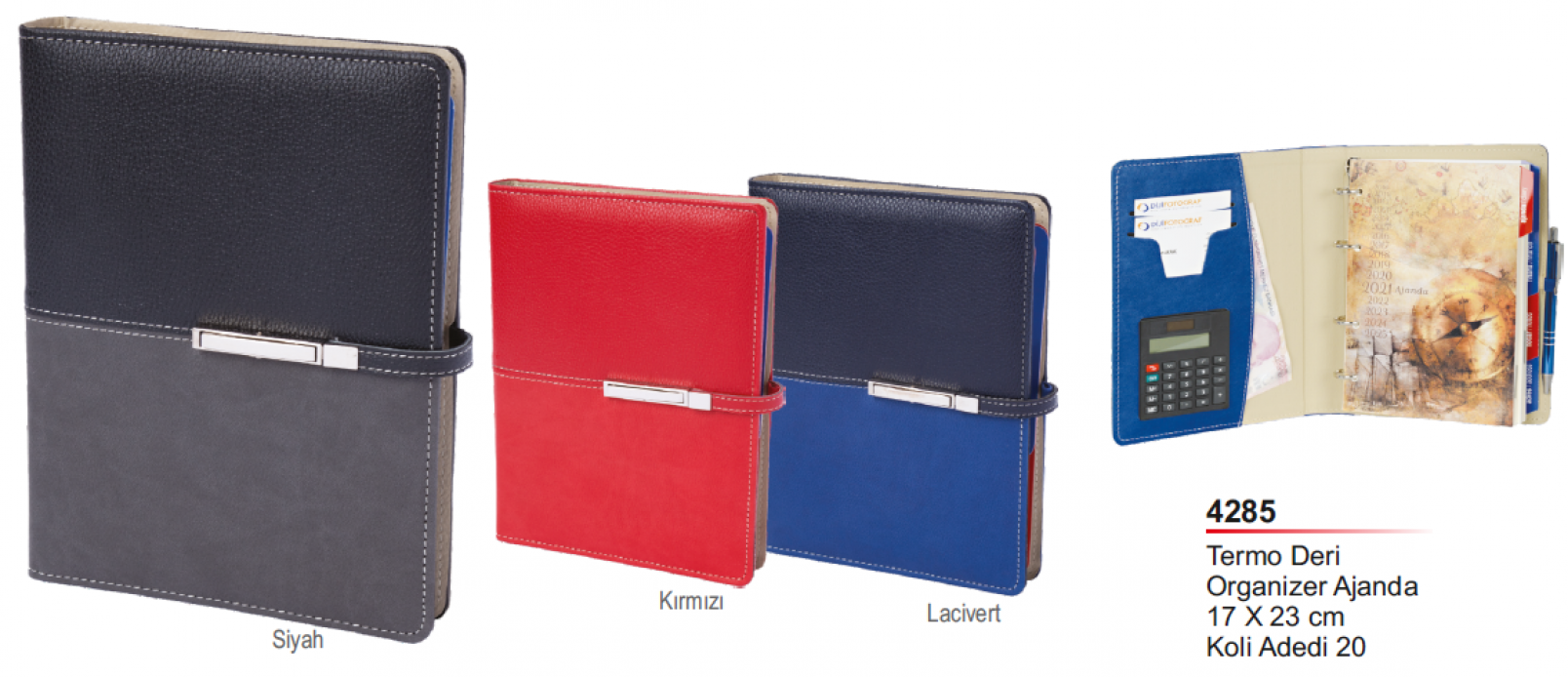 4285 Termo Deri Organizer Ajanda