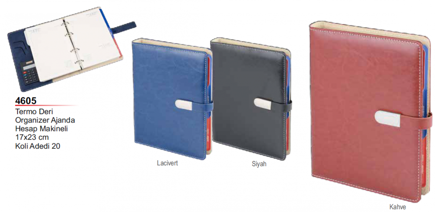 4605 Termo Deri Organizer Ajanda