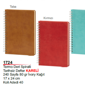 1724 Termo Deri Spiralli Defter