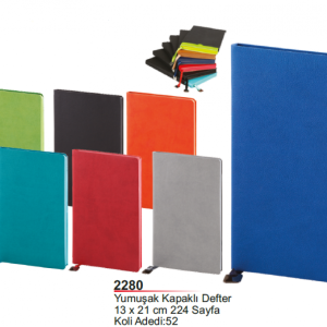 2280 Termo Deri Yumuşak Kapaklı Defter