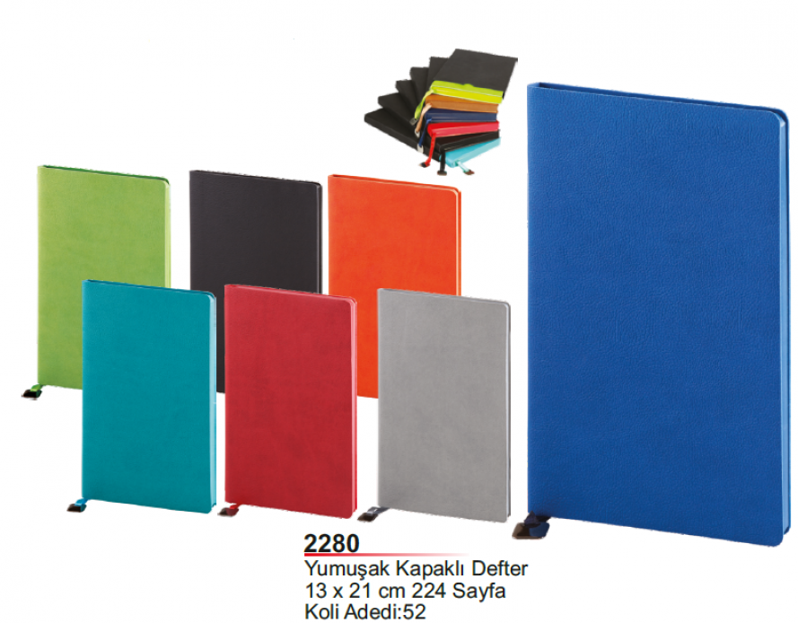 2280 Termo Deri Yumuşak Kapaklı Defter