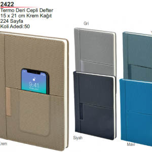2422 Termo Deri Cepli Defter