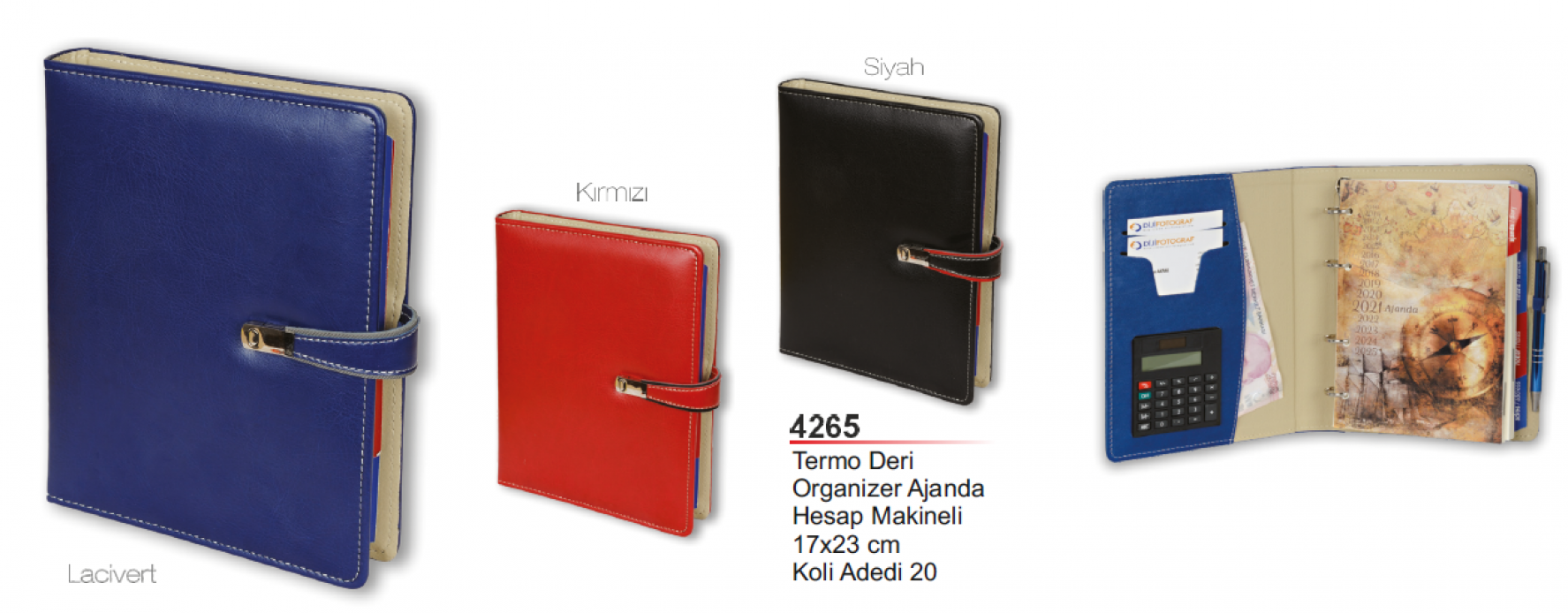 4265 Termo Deri Organizer Ajanda