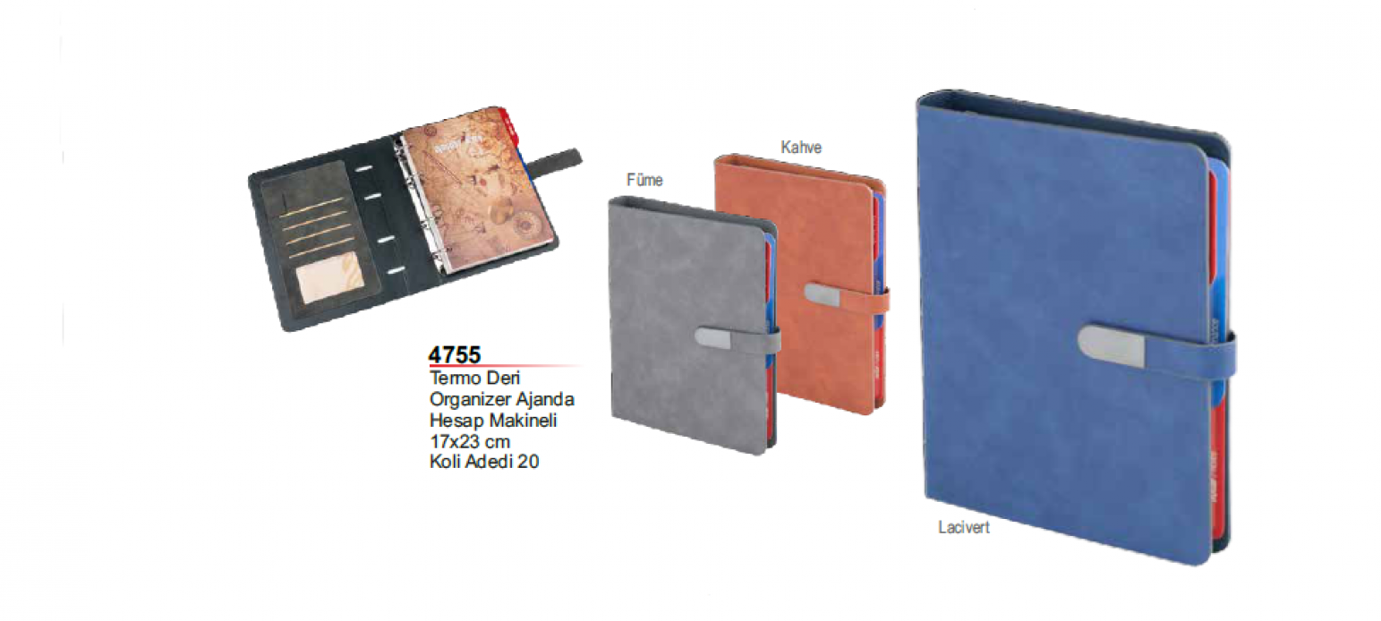 4755 Termo Deri Organizer Ajanda