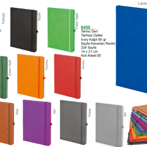 6450 Termo Deri Defter