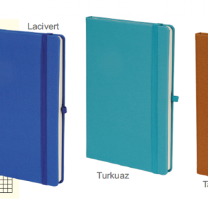 8355 Termo Deri Kareli Defter