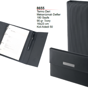 8655 Termo deri mekanizmalı defter